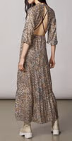 Gold Silk Casual Dress 2