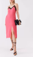 Fuchsia Viscose Casual Dress 1