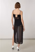 Black Viscose Cocktail Dress 3