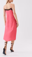 Fuchsia Viscose Casual Dress 2