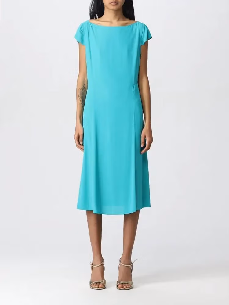 Green Viscose Casual Dress