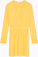 Yellow Viscose Casual Dress 1