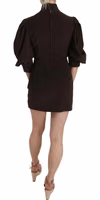 Brown Corduroy Bodycon Cotton Mini Dress 2