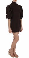Brown Corduroy Bodycon Cotton Mini Dress 4