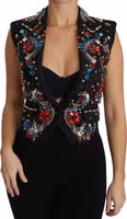 Black Crystal Sicily Vest Waistcoat 3