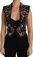 Black Crystal Sicily Vest Waistcoat 4