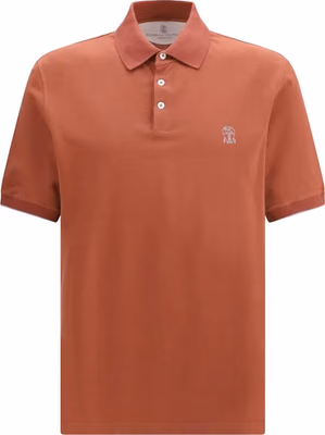 Red Cotton Polo Shirt