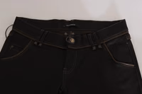 Cotton Black Mid Waist Skinny Denim Jeans 5