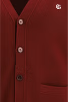 Bordeaux Wool Cardigan 3