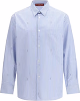 Blue Cotton Pattern Shirt 1