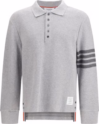Gray Cotton Polo Shirt