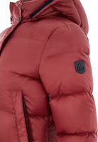 Bordeaux Cotton Full-Length Jacket 4