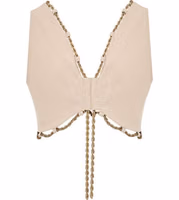 Beige Cotton Waistcoat 2