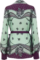 Green Silk Pattern Shirt 2