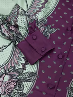 Green Silk Pattern Shirt 4