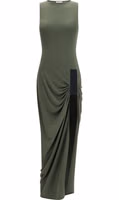 Bicolor Polyester Casual Dress 1