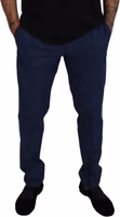 Blue Cotton Dress Pants 2