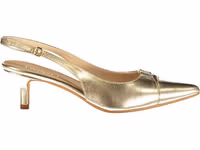 Gold Leather Women's Sandal 1