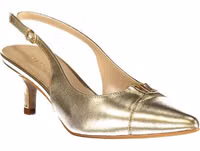 Gold Leather Women's Sandal 2