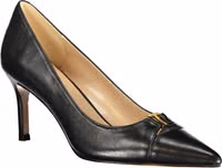 Black Leather Women Classic Shoe 2