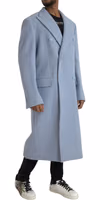 Blue Cashmere Trench Coat 2
