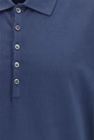 Blue Cotton Polo Shirt 3