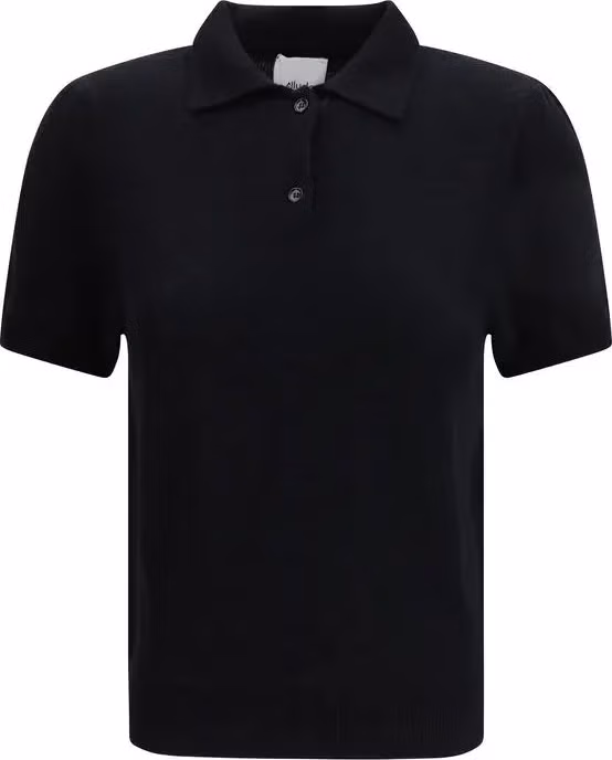 Black Cashmere Polo Shirt