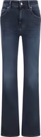 Blue Cotton Flared Jeans 1