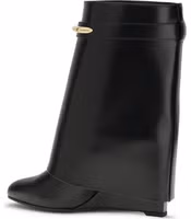 Black Calf Leather Bos Taurus Ankle Boots 3