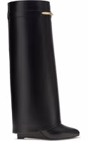 Black Calf Leather Bos Taurus Boots 1