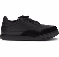 Black Calf Leather Bos Taurus Low Top Sneakers 1