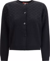 Black Wool Cardigan 1