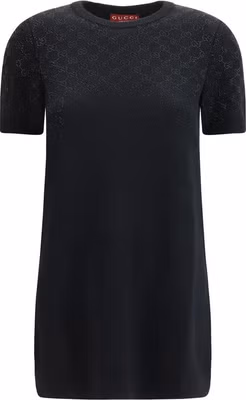 Black Wool Oves Aries Casual Dress