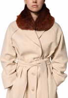 Brown Mink Fur Collar Women Neck Wrap 60cm x 14cm  Scarf 1