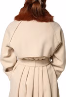 Brown Mink Fur Collar Women Neck Wrap 60cm x 14cm  Scarf 2