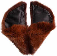 Brown Mink Fur Collar Women Neck Wrap 60cm x 14cm  Scarf 4