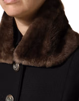 Brown Fur Shoulder Collar Neck Wrap 60cm x 14cm Scarf 3