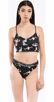 Black Polyester Tank Tops 1