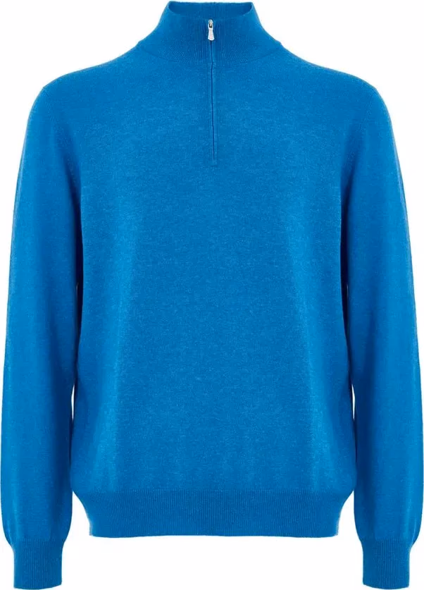 Blue Wool Turtleneck