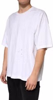 White Cotton Crewneck Short Sleeve T-Shirt 2