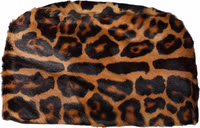 Brown Leopard Fur Women Bucket Capello Hat 1