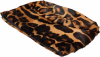 Brown Leopard Fur Women Bucket Capello Hat 3