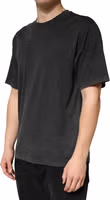 Black Cotton Crewneck Short Sleeve  T-Shirt 2