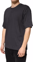 Dark Grey Cotton Crewneck Short Sleeve 2