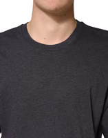 Dark Grey Cotton Crewneck Short Sleeve 4