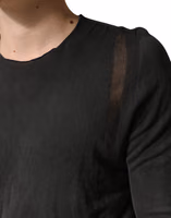Dark Grey Cotton Crewneck Short Sleeve 5