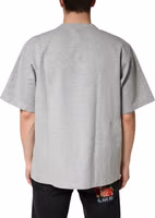 Grey Cotton Crewneck Short Sleeve T-Shirt 3