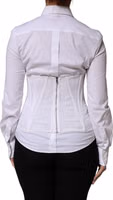 White Polyamide Waist Cincher Bustier Corset Top 3