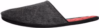 Dark Grey Charcoal Wool Red Slippers Shoes 5