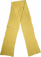 Yellow Cotton Knitted Neck Foulard 270cm x 31cm  Men Scarf 1
